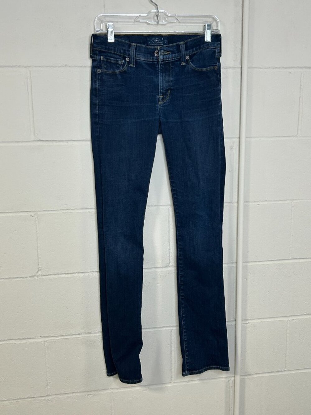 Lucky Brand Jeans Womens 2 26 Brooke Boot Dark Wash Candiani Denim Full Length